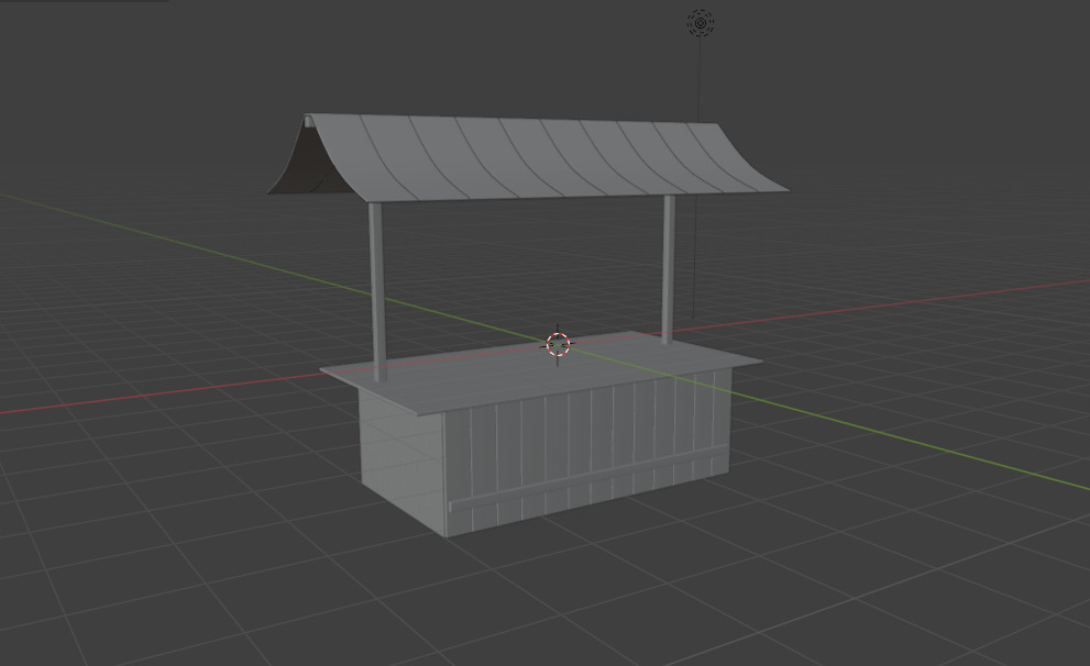 Market stall 3D model_12