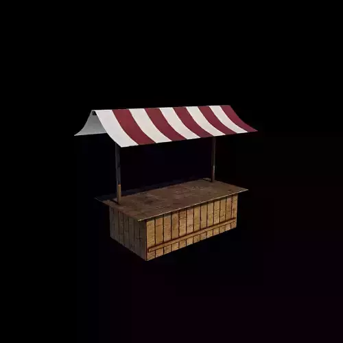 Market stall 3D model
