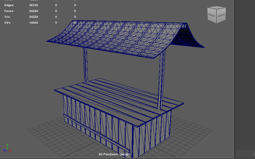 Market stall 3D model_10