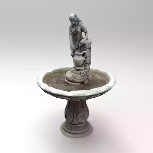 Rustic Lady Water Fountain Sculpture