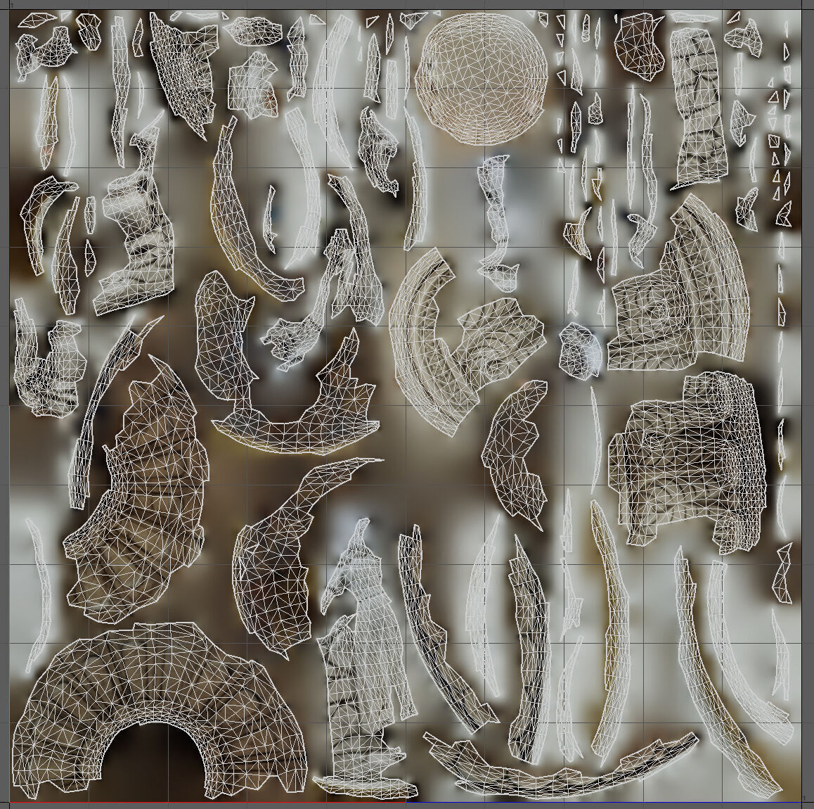 Rustic Lady Water Fountain Sculpture Low-poly 3D model_11