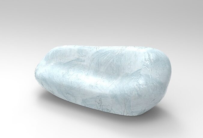 Zia Bench Low-poly 3D model