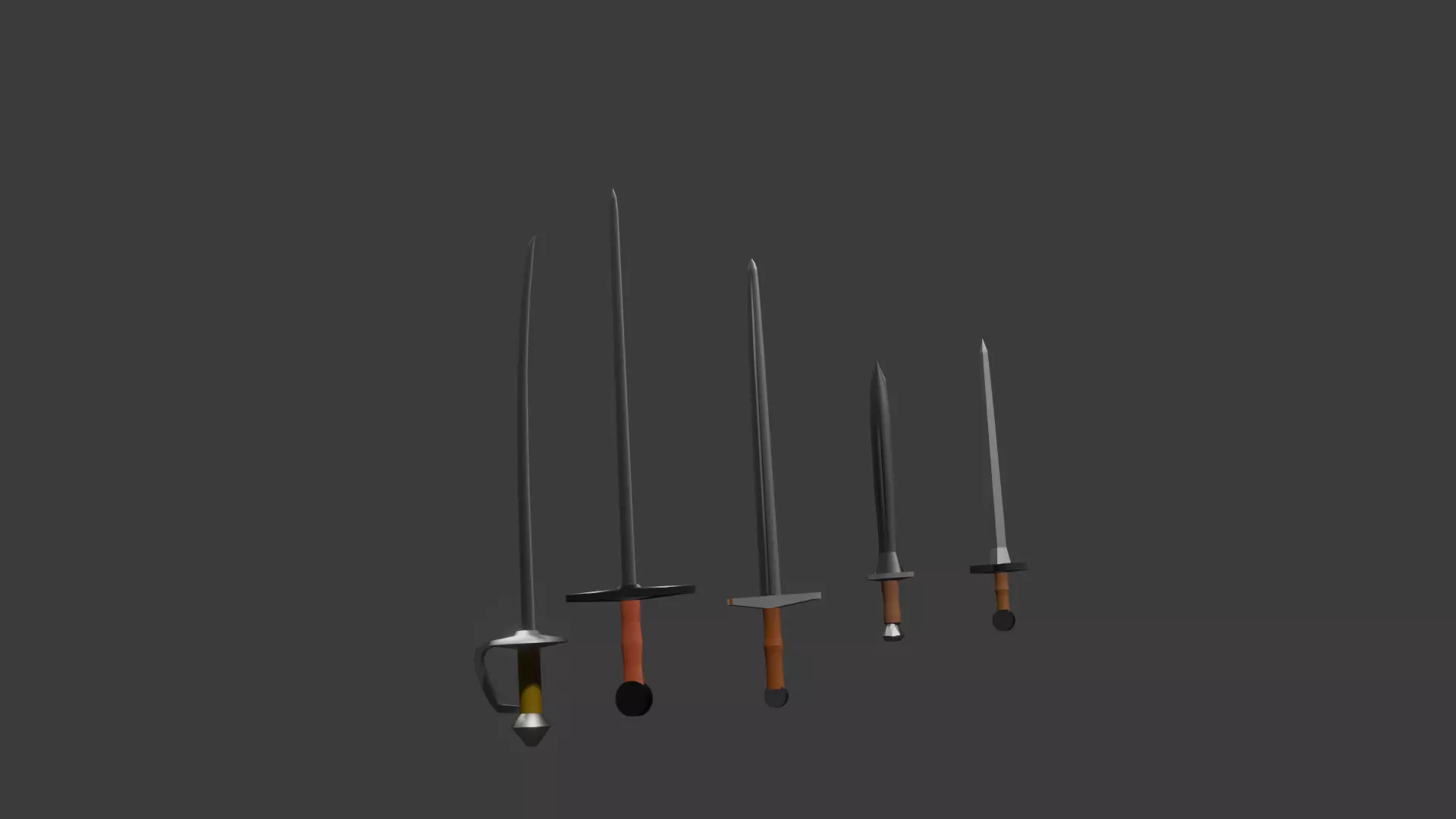 sword pack Free 3D model