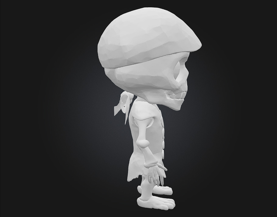 Chibi Pirate Skeleton 3D print model_7