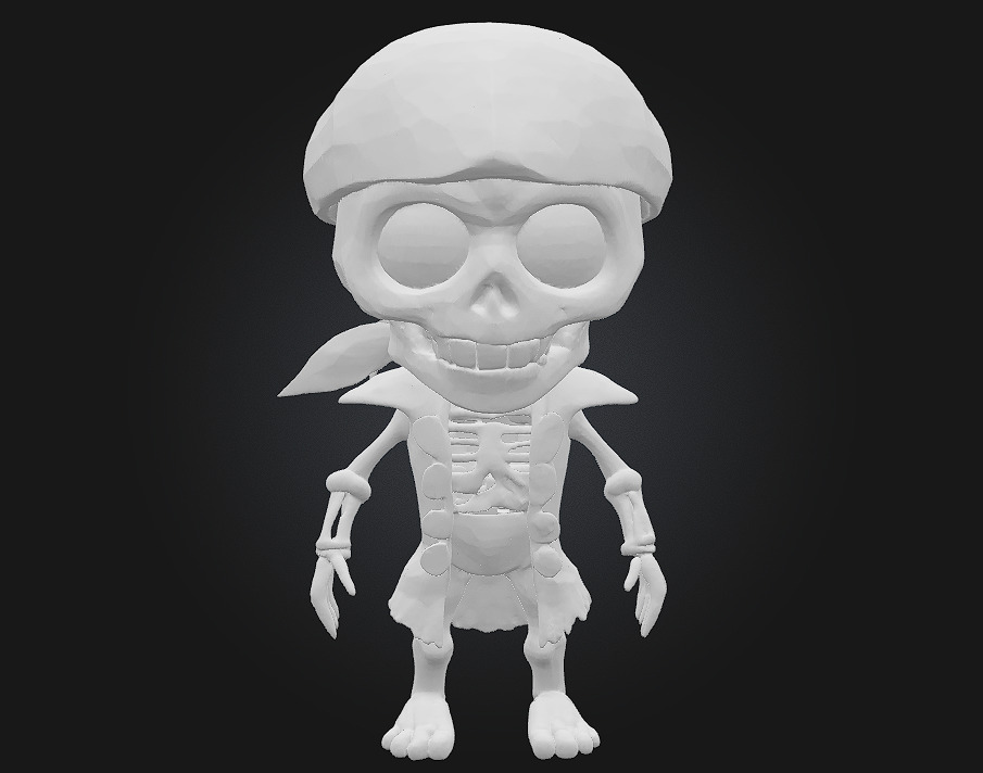 Chibi Pirate Skeleton 3D print model_5