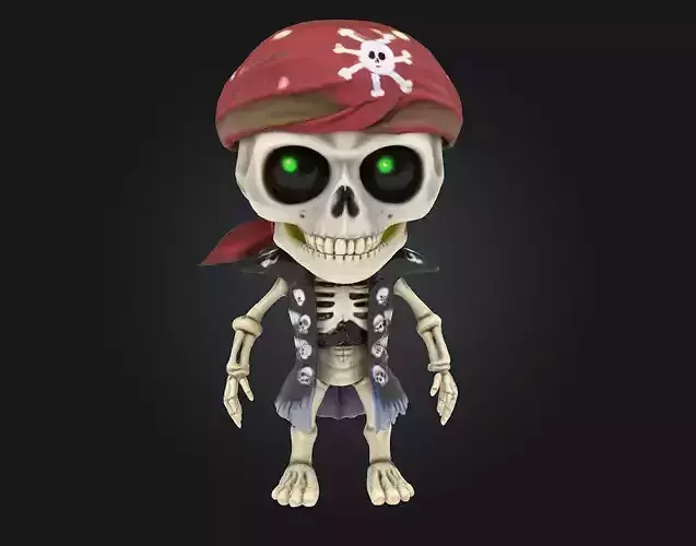 Chibi Pirate Skeleton