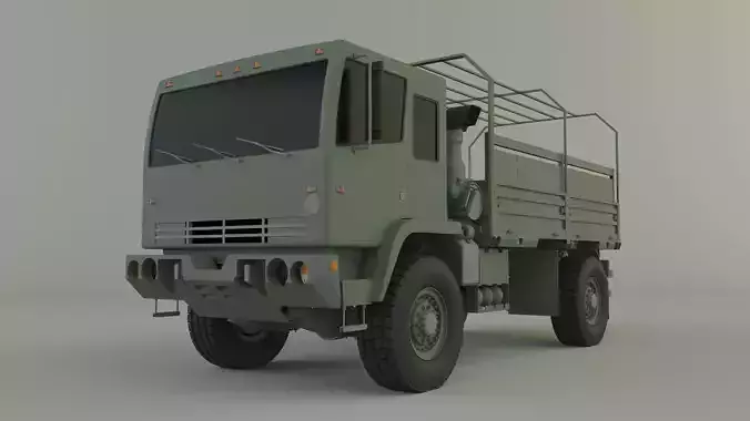 M1078 4X4 military cargo truck 3D model