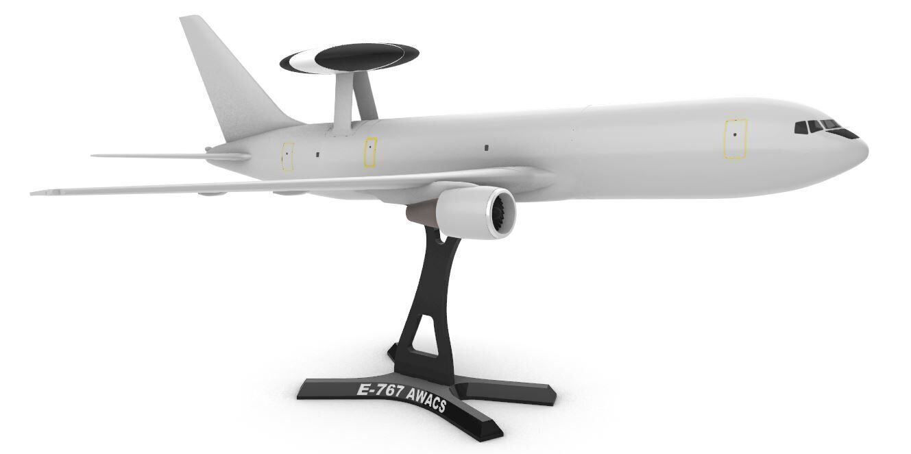 Boeing E-767 AWACS 3D print model_2