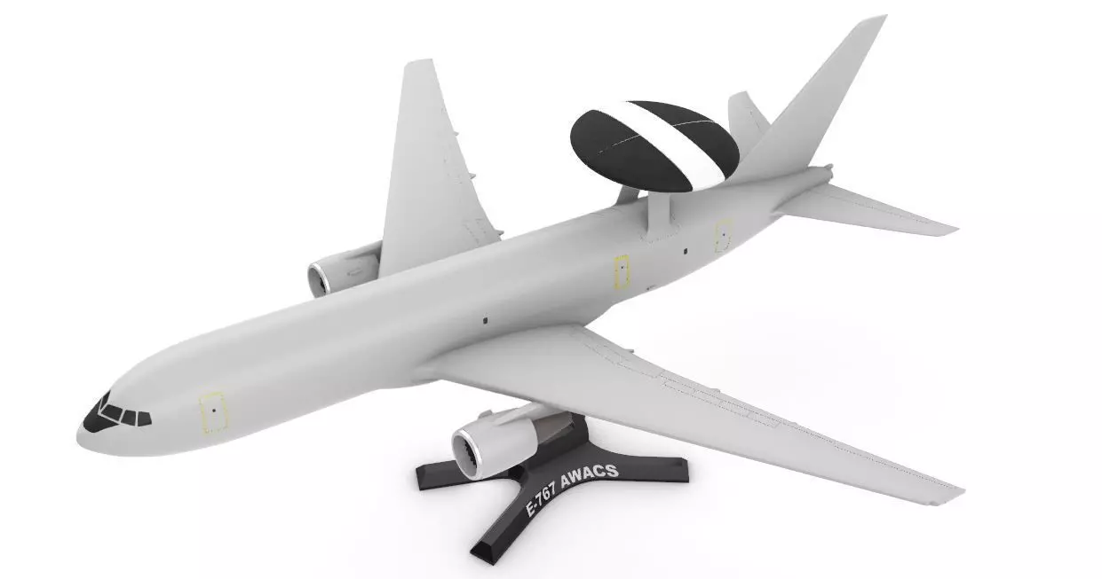 Boeing E-767 AWACS 3D print model_0
