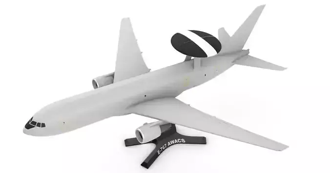 Boeing E-767 AWACS 3D print model