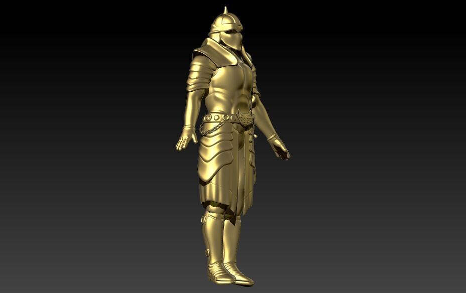 Knight in Shining Armour Pendant 3D print model_10
