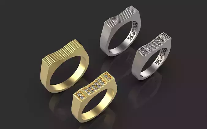 couple wedding band ring -5