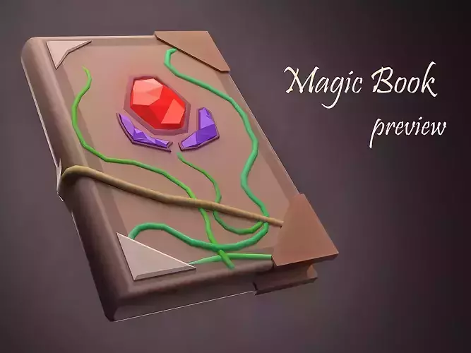 LowPoly Magic Book