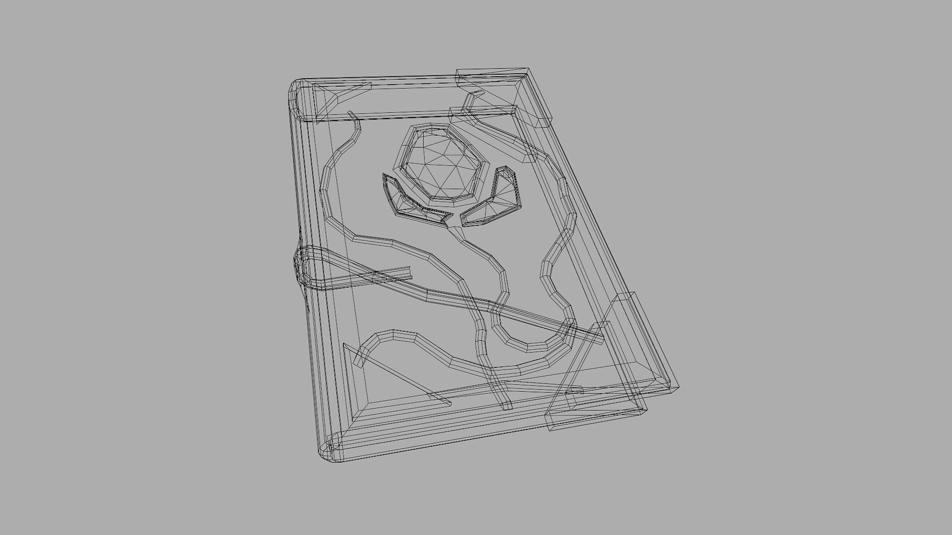 LowPoly Magic Book Free low-poly 3D model_6