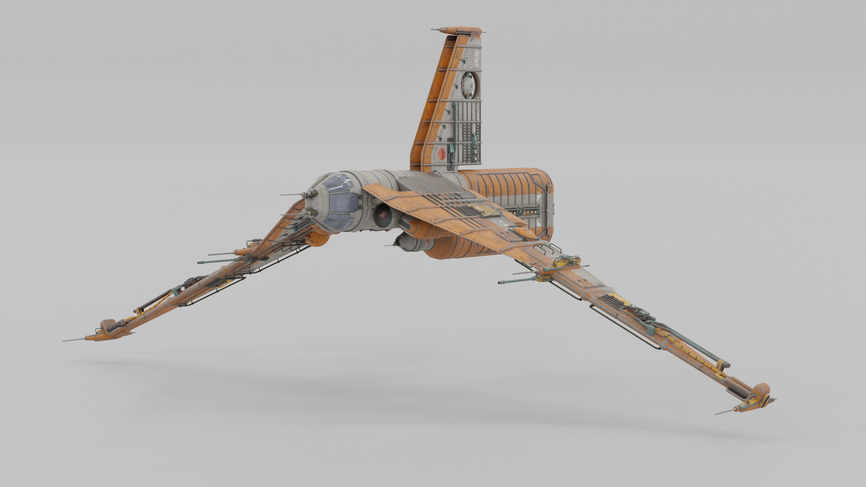 Speeder Vehicle Kitbash Set 3D model_31