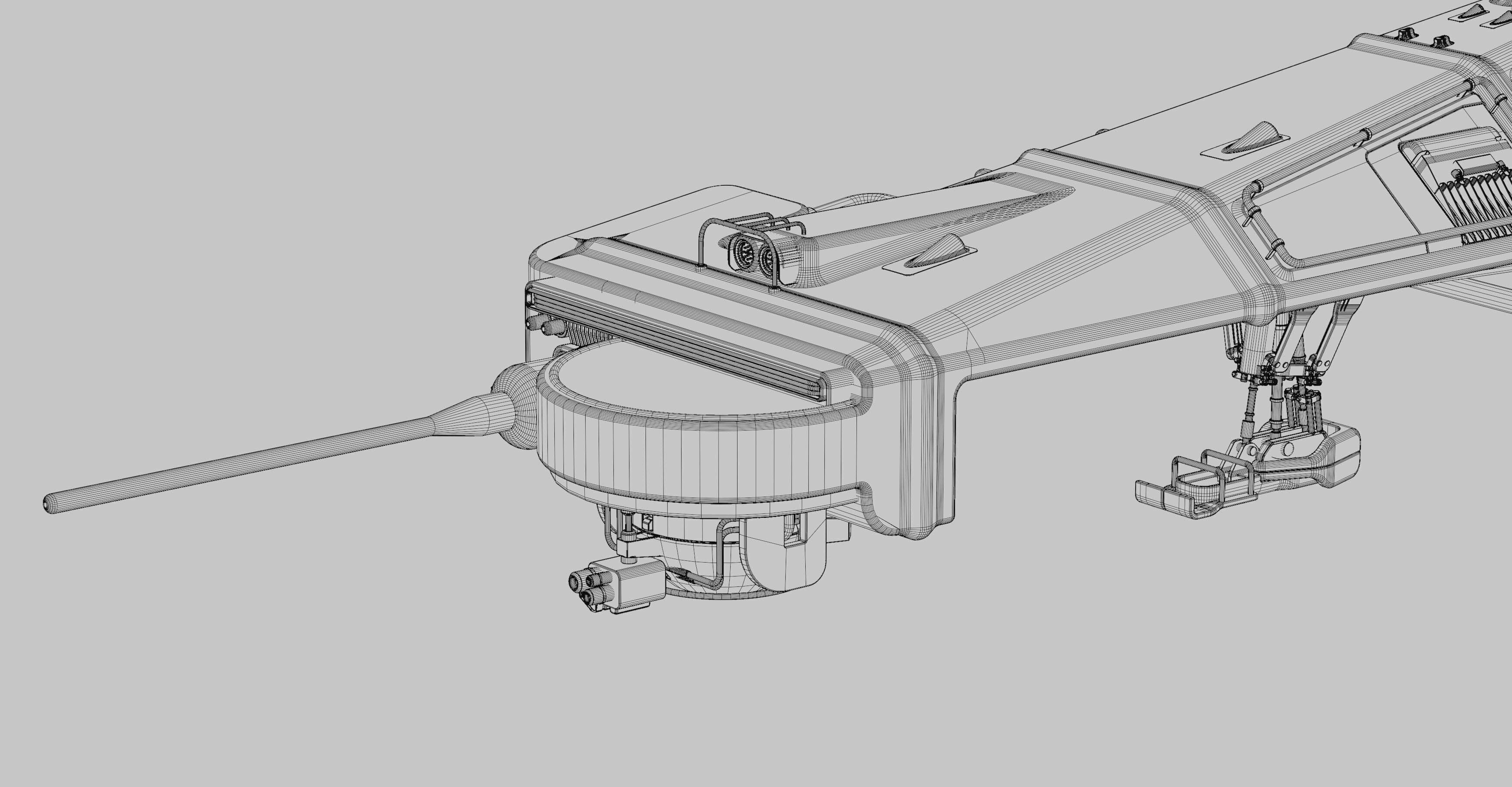 Speeder Vehicle Kitbash Set 3D model_37