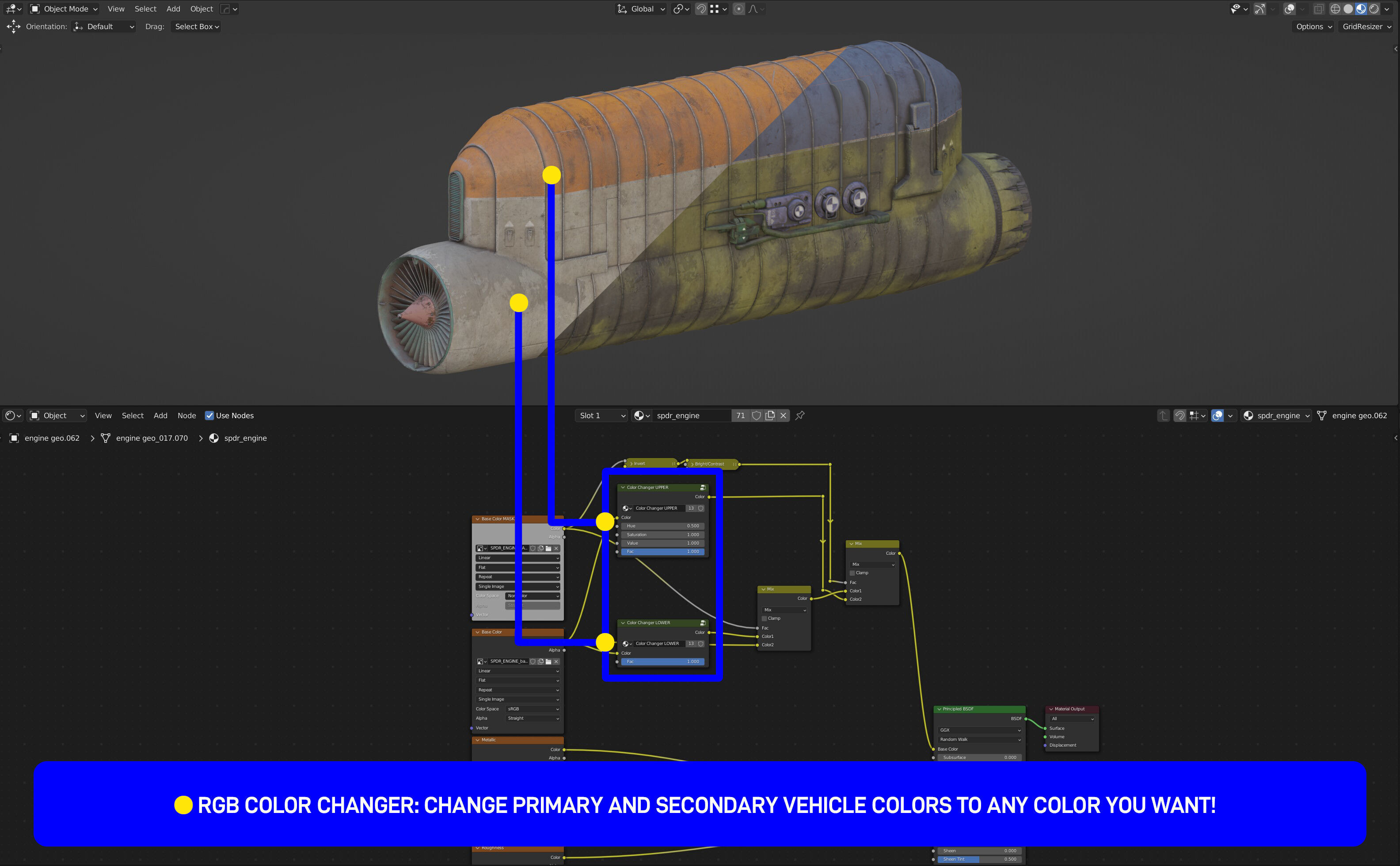 Speeder Vehicle Kitbash Set 3D model_5