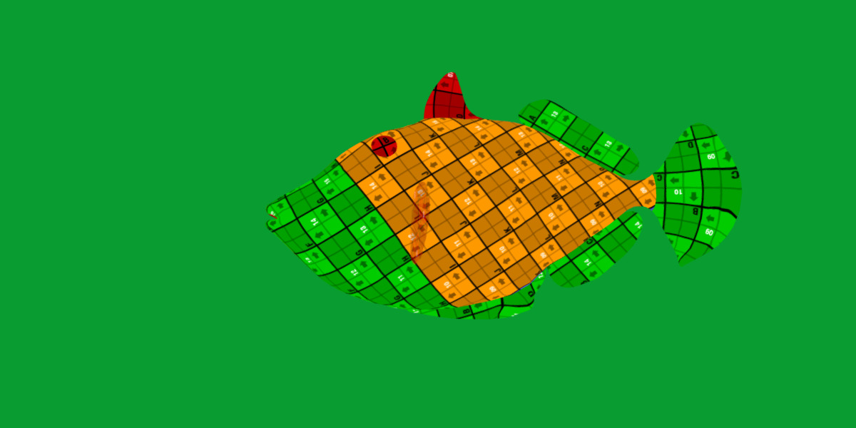 Orangestripe Triggerfish Low-poly 3D model_21