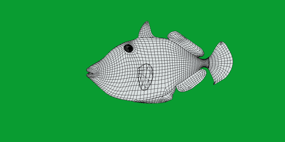 Orangestripe Triggerfish Low-poly 3D model_16