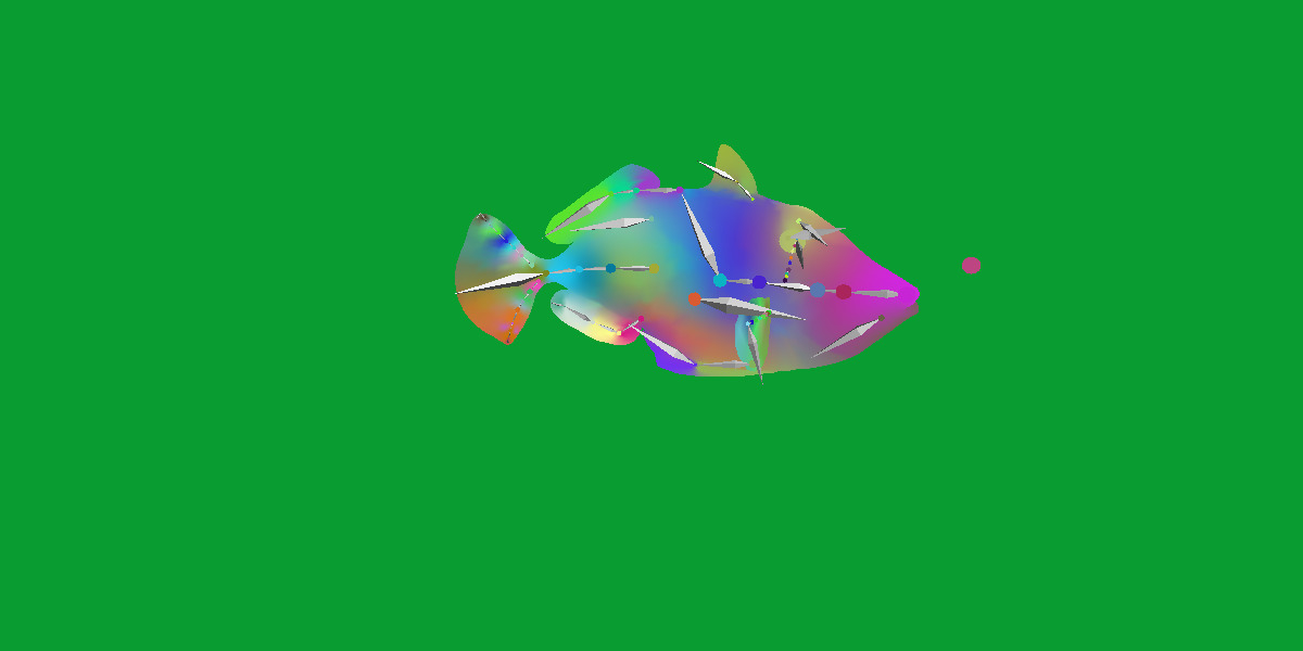 Orangestripe Triggerfish Low-poly 3D model_33