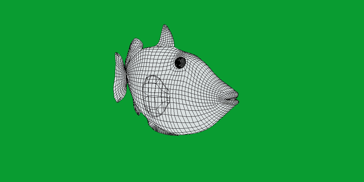Orangestripe Triggerfish Low-poly 3D model_15