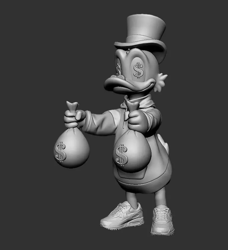 Scrooge McDuck Dollar - Tio Rico 3D print model_0