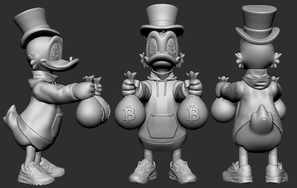 Scrooge McDuck BTC - Tio Rico 3D print model_1