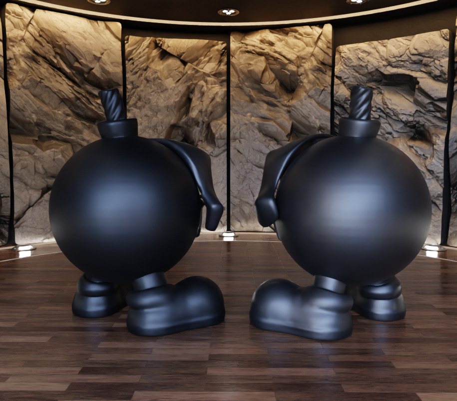 Skull Mask Bomb Figure Fan Art Toy 3D print model_9