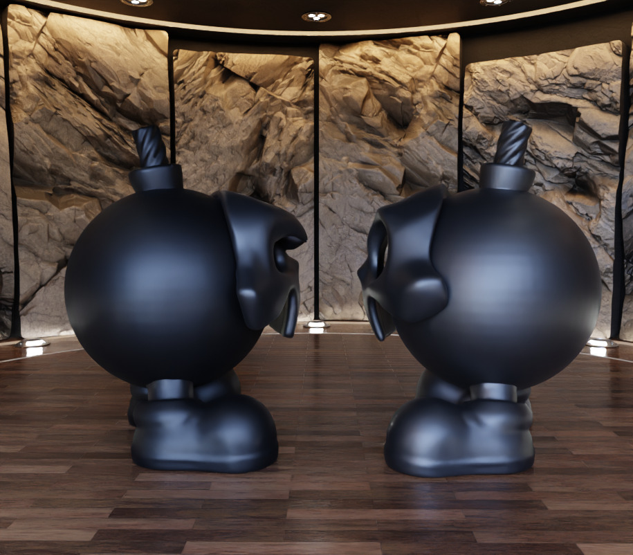 Skull Mask Bomb Figure Fan Art Toy 3D print model_10