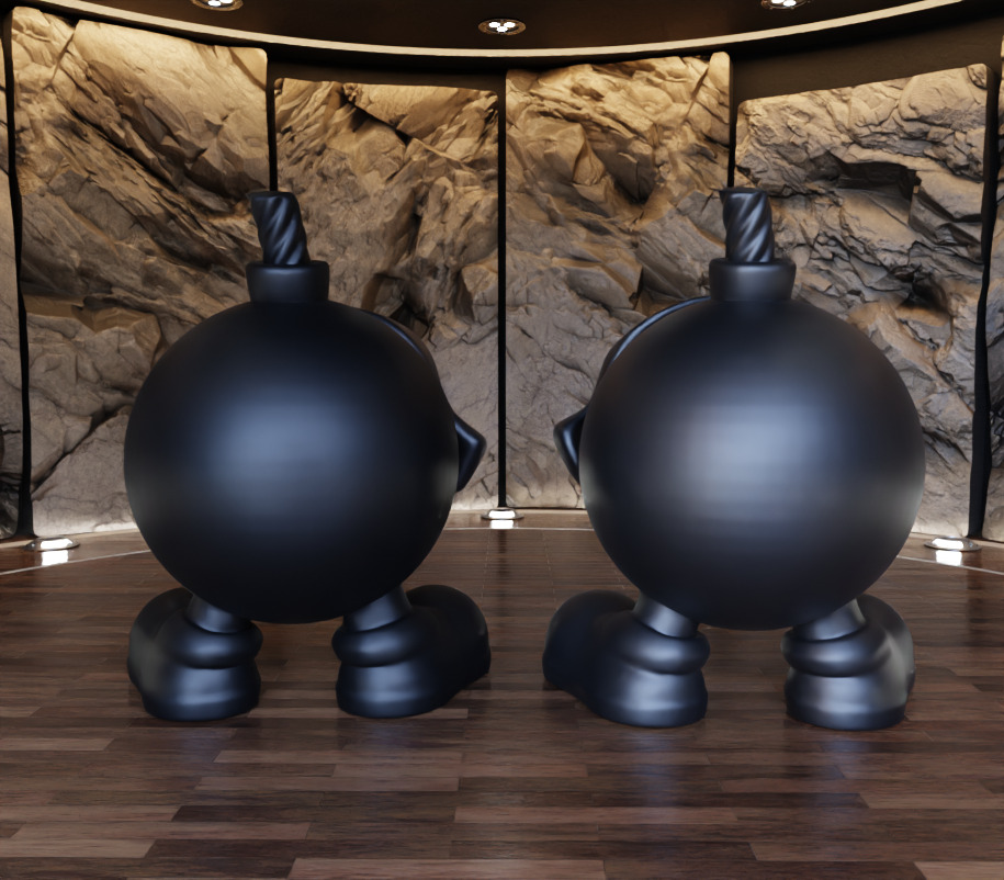 Skull Mask Bomb Figure Fan Art Toy 3D print model_8