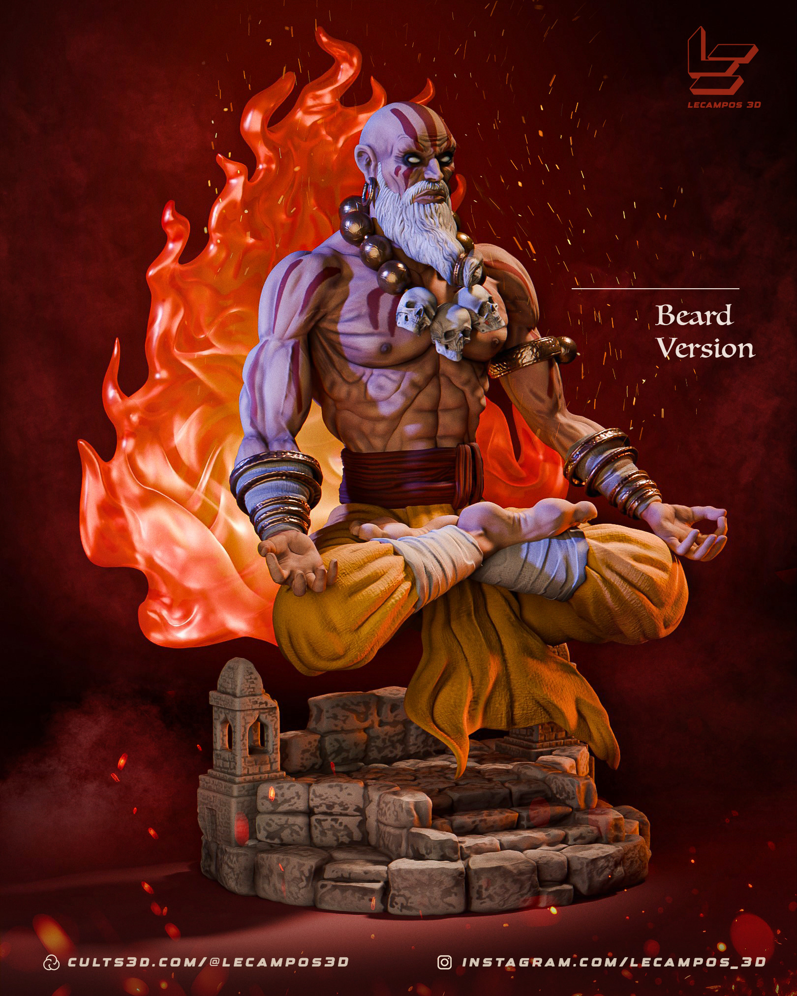 Dhalsim - Street Fighter 3D print model_1