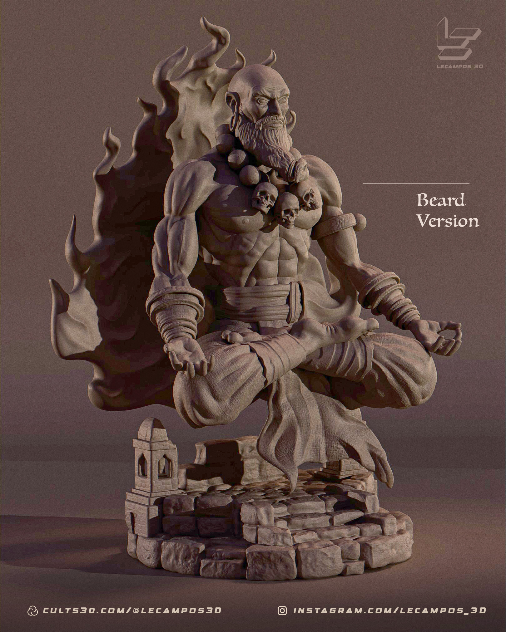 Dhalsim - Street Fighter 3D print model_8