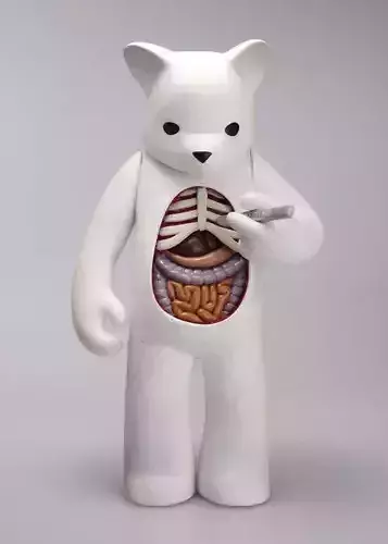 Self Medicated Bear Figure Fan Art Toy 