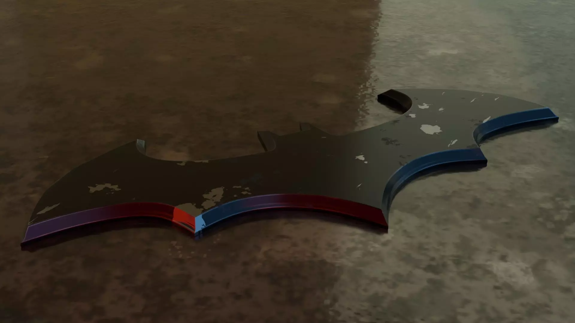 3D Batman Logo 3D model_0