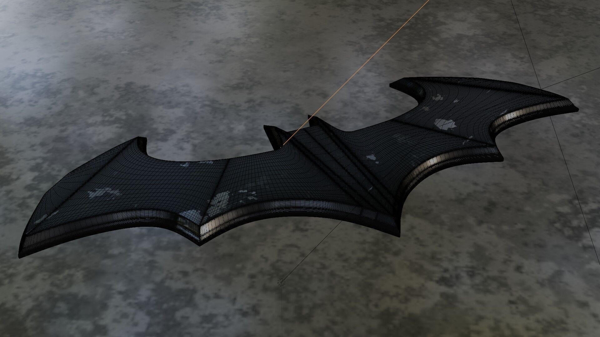 3D Batman Logo 3D model_3