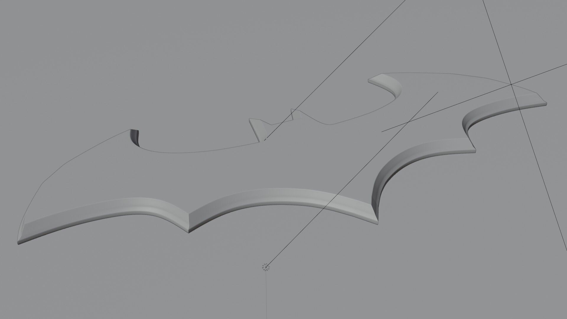 3D Batman Logo 3D model_5