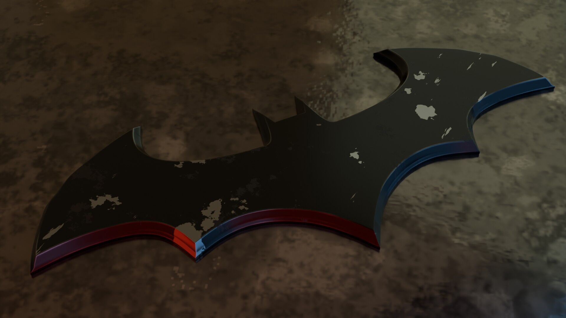 3D Batman Logo 3D model_1