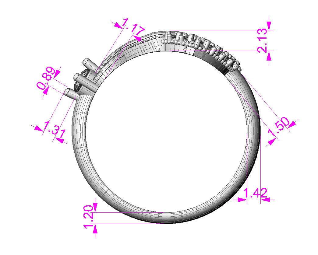 3D printable model ring heart and infinity- STL for 3d printing 3D print model_8