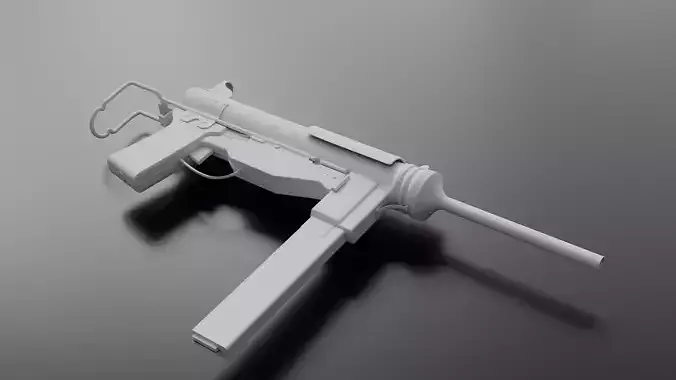 Grease Gun M3 Sub D Model 3D model