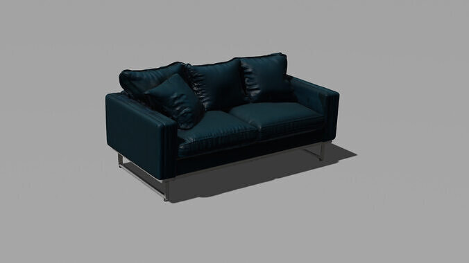 Blue Luxury Couch 3D model