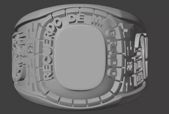 Anillo de grado con banderas para pintar ecuador y eeuu editable 3D print model