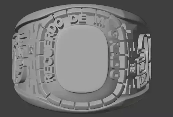 Anillo de grado con banderas para pintar ecuador y eeuu editable 3D print model