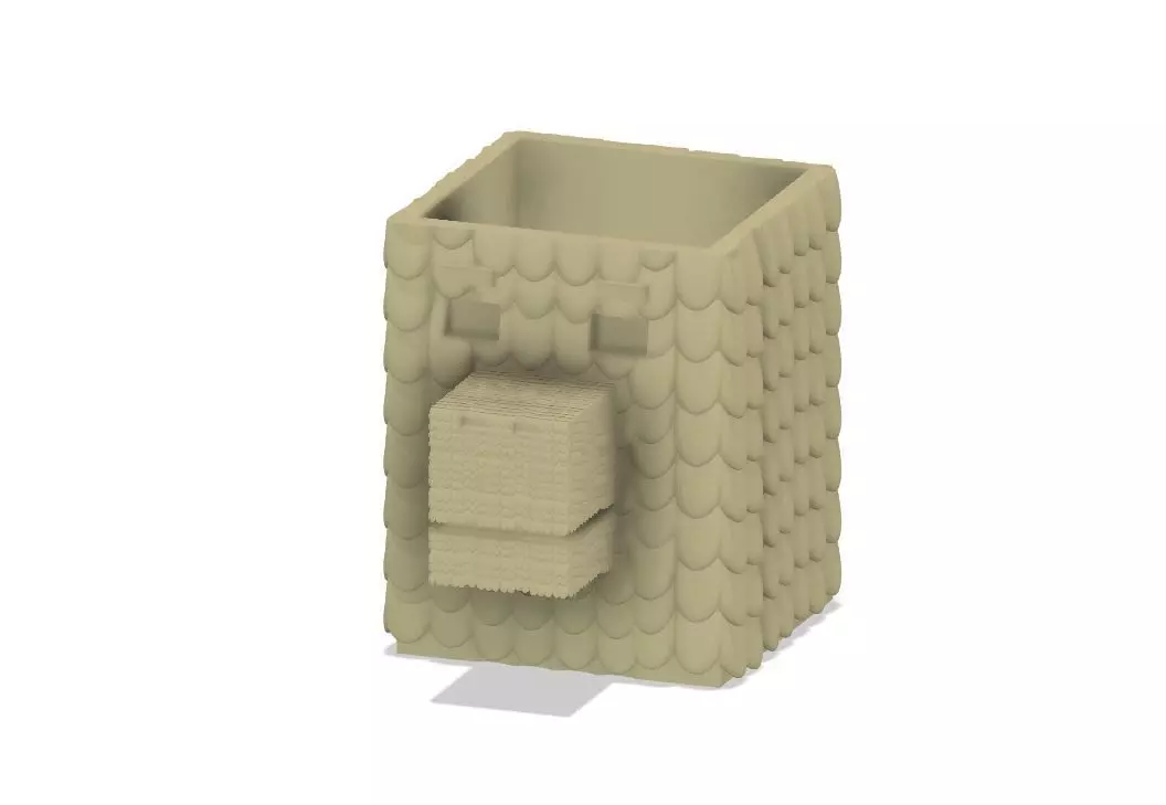 Pencil Holder Inspired by the Minecraft Llama Free 3D print model