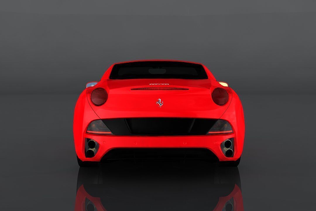 Ferrari California Low-poly 3D model_5