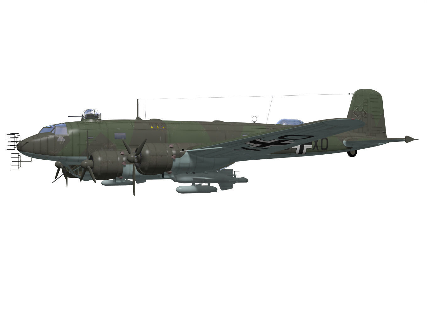 focke wulf fw-200 condor 3D model_2