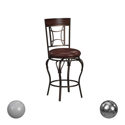 Granada Swivel Counter Height Stool 3D model