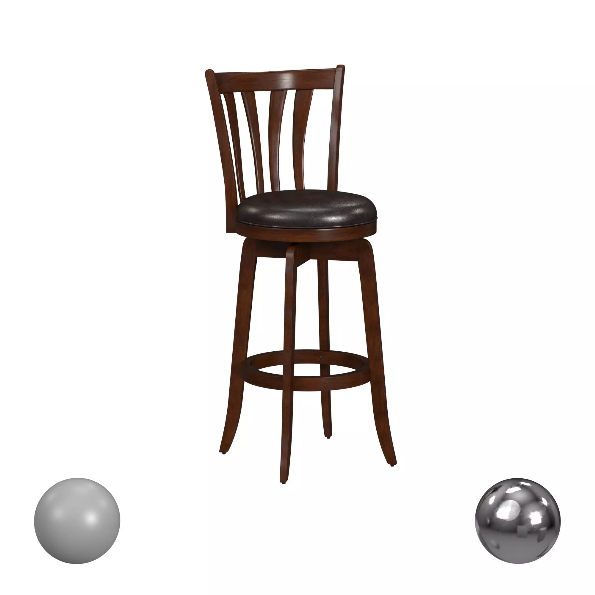 Savana Swivel Bar Height Stool 3D model_0