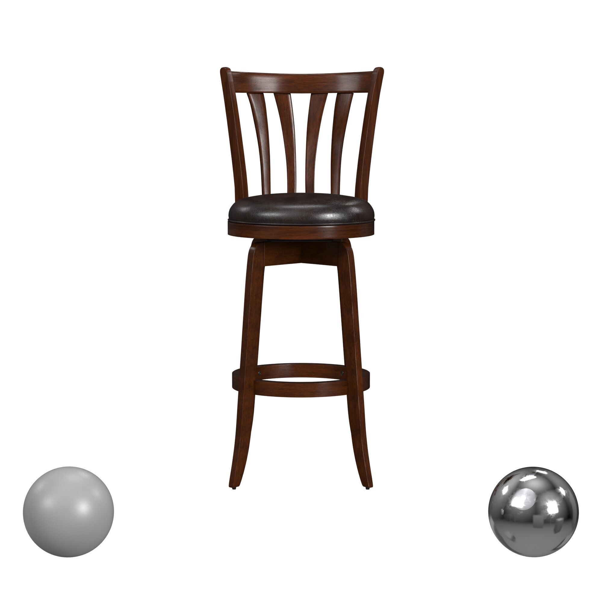 Savana Swivel Bar Height Stool 3D model_1