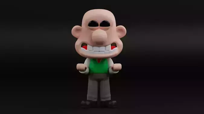 wallace funko pop from wallace and gromit 3D print model