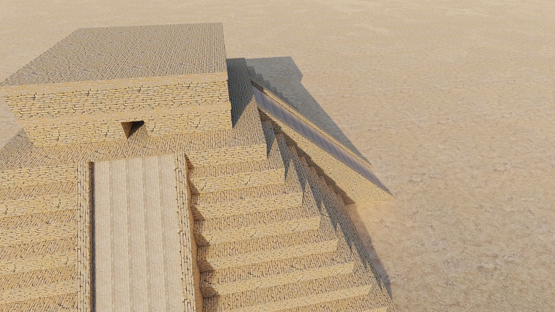 Zigurat ancient pyramid-Ziggurat Temple 3D model_8
